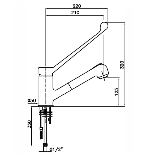 Blandebatteri <br>uttrekkbar dusj<br>1S.2930.80.82