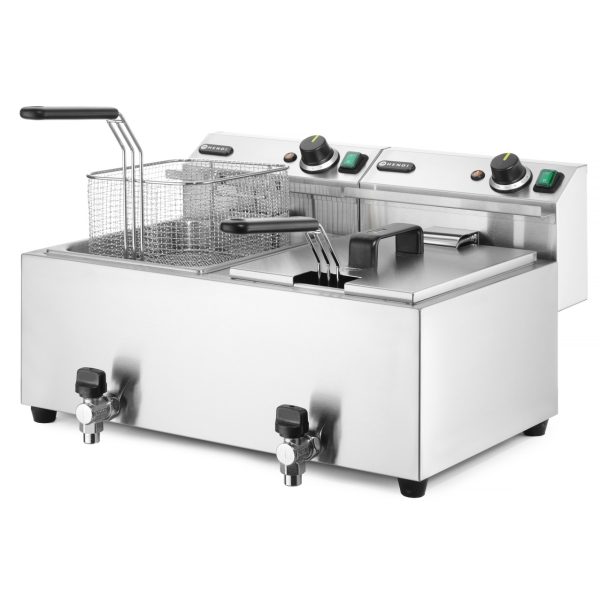 Frityrkoker med tappekran<br> 8+8 liter / 2x 3,5 kW <br>209301