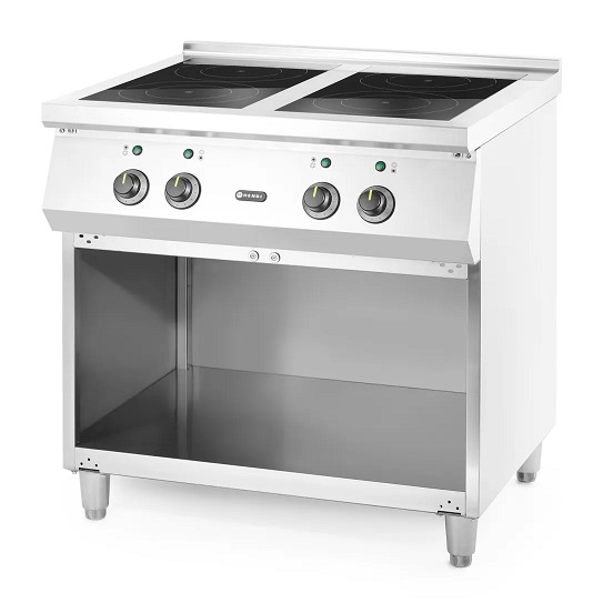 Induksjonsbord<br>4 kokesoner / 400 Volt<br>Hendi 80x72 cm