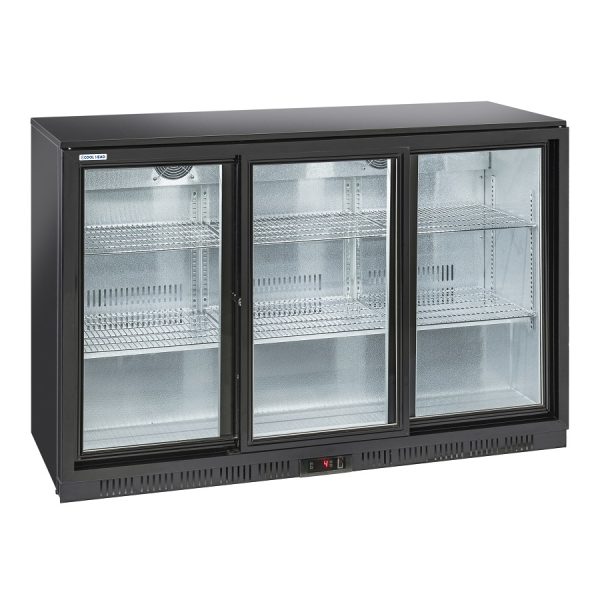 Bar kjøleskap H.90 cm<br>3 glassdører<br>BBC330S