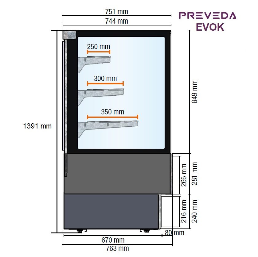 Eksponeringsdisk EVOK<br>Temperatur +2°C / +6°C