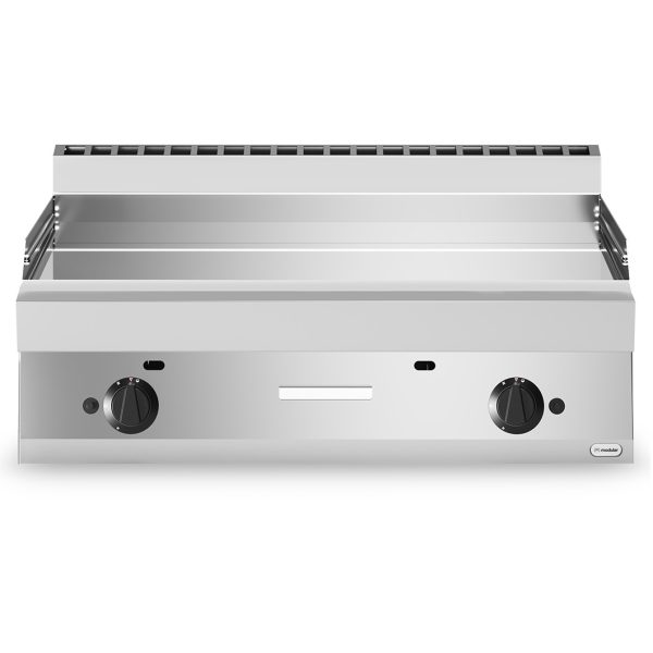 Gass flatgrill 2 soner<br>Slett krom stekeplate <br>Modular 100x65 cm