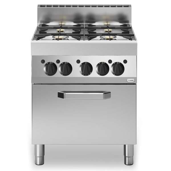 Gasskomfyr 4 bluss<br>Gass stekeovn<br>Modular 70x65 cm