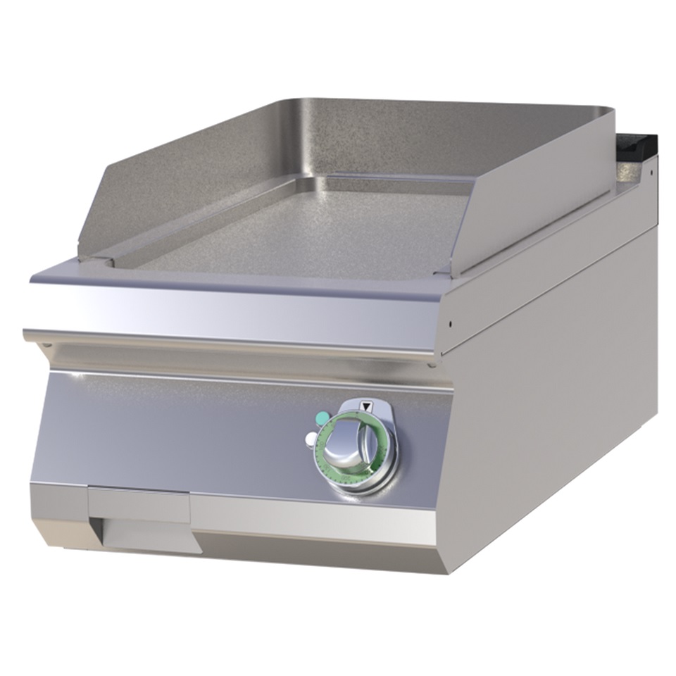 Flatgrill <br>Slett krom stekeflate <br>RM Gastro 40x73 cm