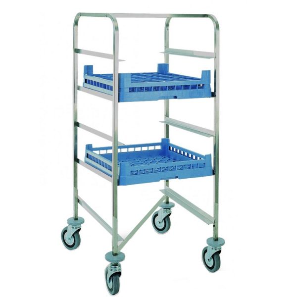 Geidervogn oppvaskkurver<br>Høyde 120 cm<br>Helsveiset