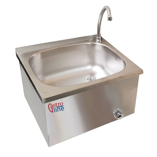 Håndvask med knebetjening<br>45x45 cm