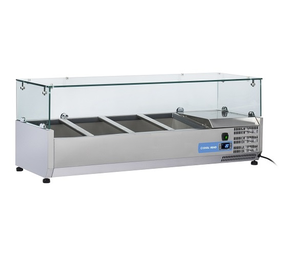 Kjølerenne 120 cm.<br>3x GN1/3 + 1xGN1/2