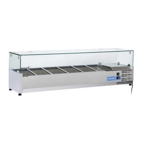 Kjølerenne 150 cm.<br>5x GN1/3 + 1xGN1/2