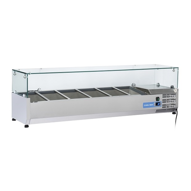 Kjølerenne 150 cm.<br>5x GN1/3 + 1xGN1/2