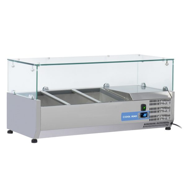 Kjølerenne 100 cm.<br>2x GN1/3 + 1x GN1/2