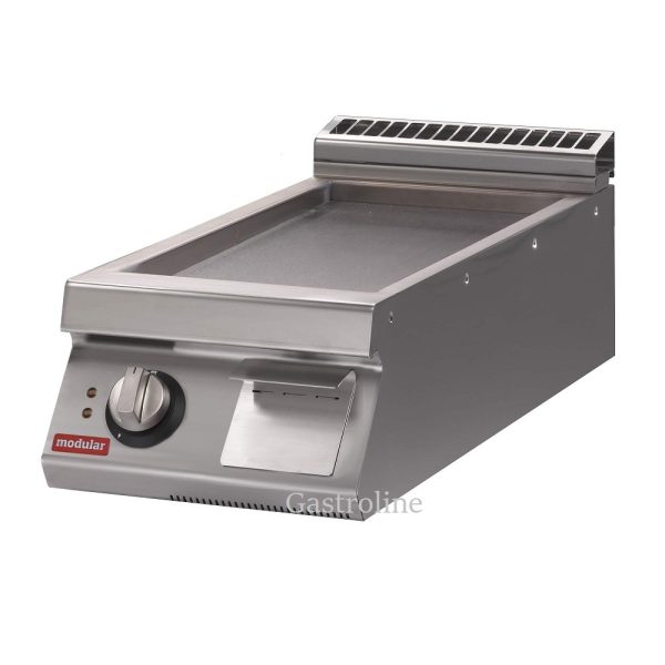 Flatgrill <br>slett stekeflate<br>PRATIKA 40x73 cm<br>400V-3 fas