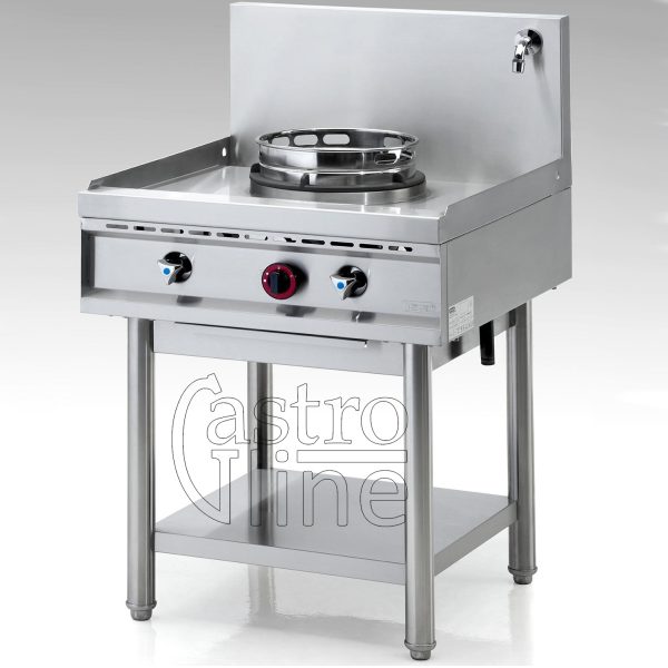 WOK GASS kokebord <br>Kjølevann overløpssystem<br>NGER7-70 - 13 kW