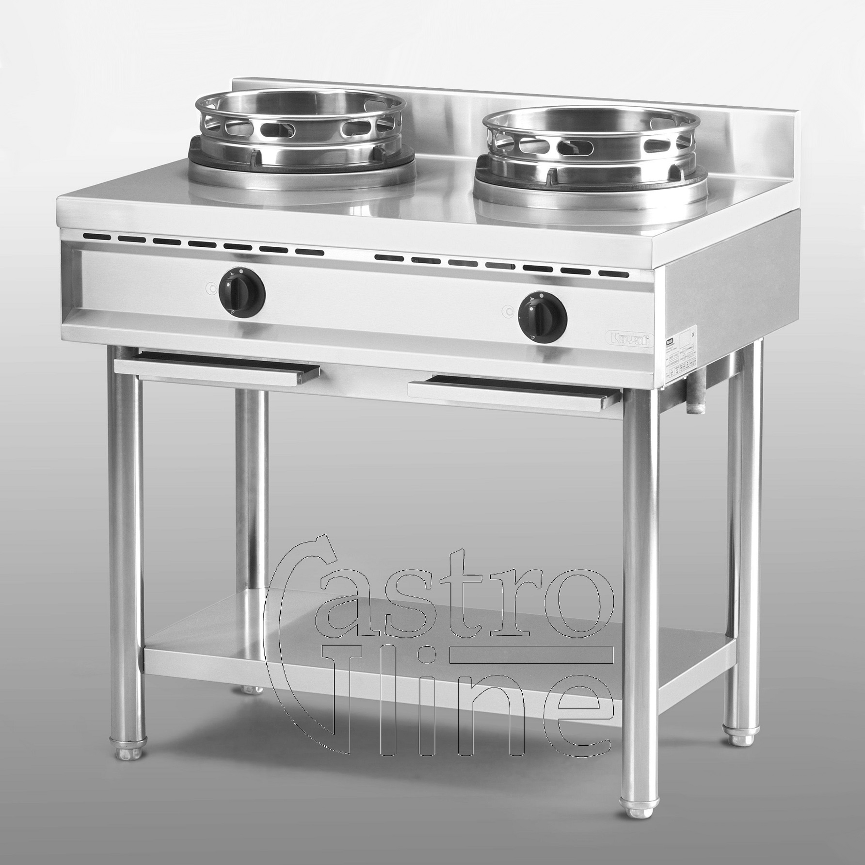 WOK kokebord 2 bluss <br>NGER9-60 - 26,0 kW