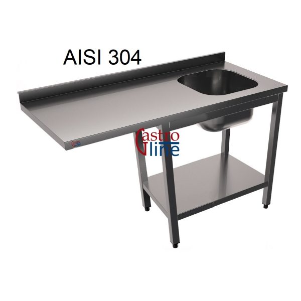 Oppvaskbenk <br>Plass for oppvaskmaskin<br>1 kum og underhylle