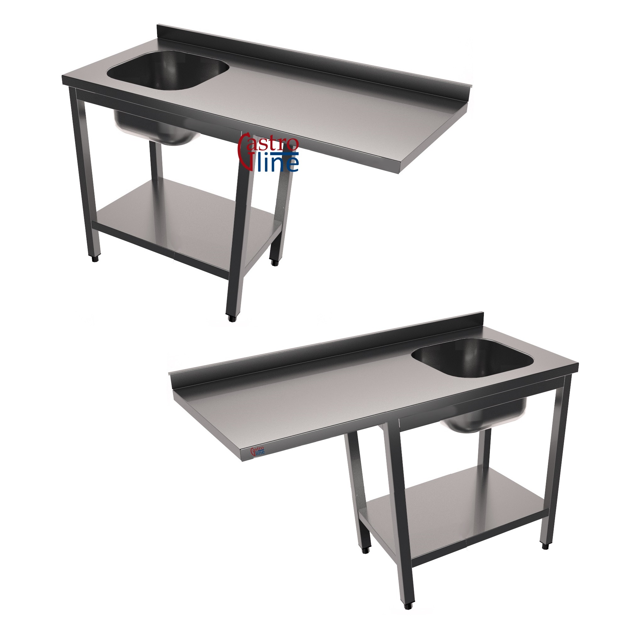 Oppvaskbenk <br>Plass for oppvaskmaskin<br>1 kum og underhylle