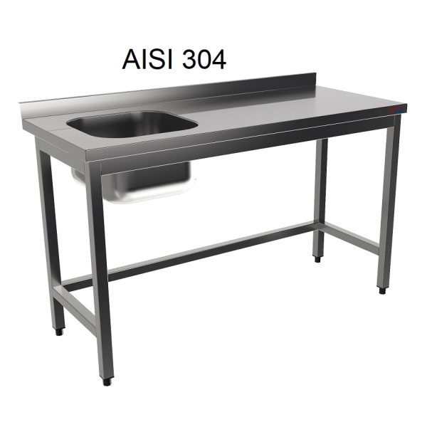 Oppvaskbenk <br> 1 kum