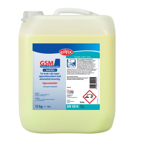 Oppvaskmiddel 12 l.<br>Eilfix GSM