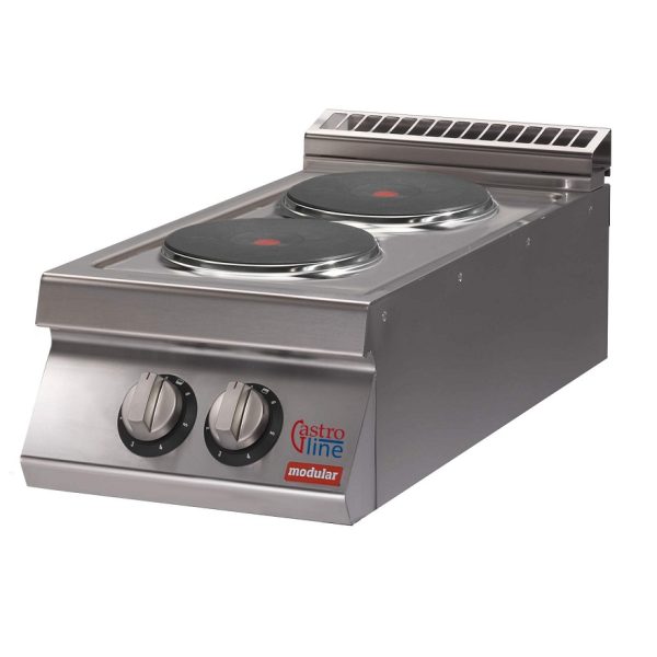 Koketopp<br>2 plater<br>Modular 40x73 cm<br>230V-3 fas