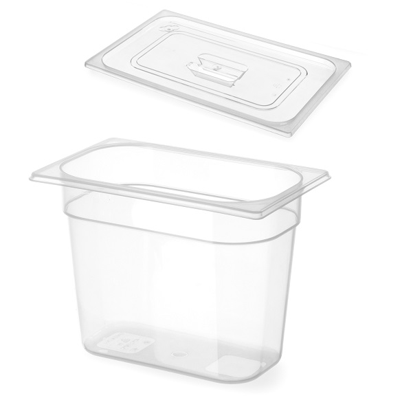 Plast kantiner GN 1/4<br>265 x 162 mm