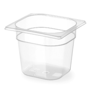 Plast kantiner GN 1/6<br>176 x 162 mm
