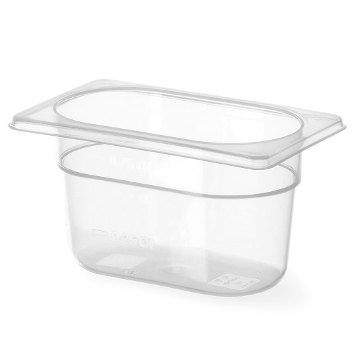 Plast kantiner GN 1/9<br>176 x 108 mm