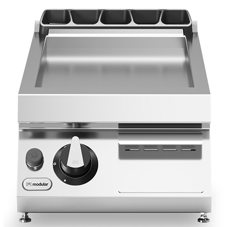 Gass flatgrill slett stekeflate<br> Modular 40x73 cm