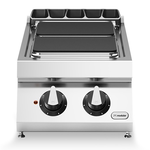 Koketopp<br>2 firkantede plater<br>Modular 40x73 cm