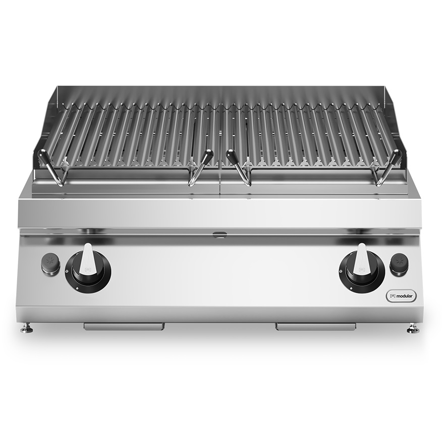 Lavasteinsgrill gass<br>RF grillrist<br>Modular 80x73 cm