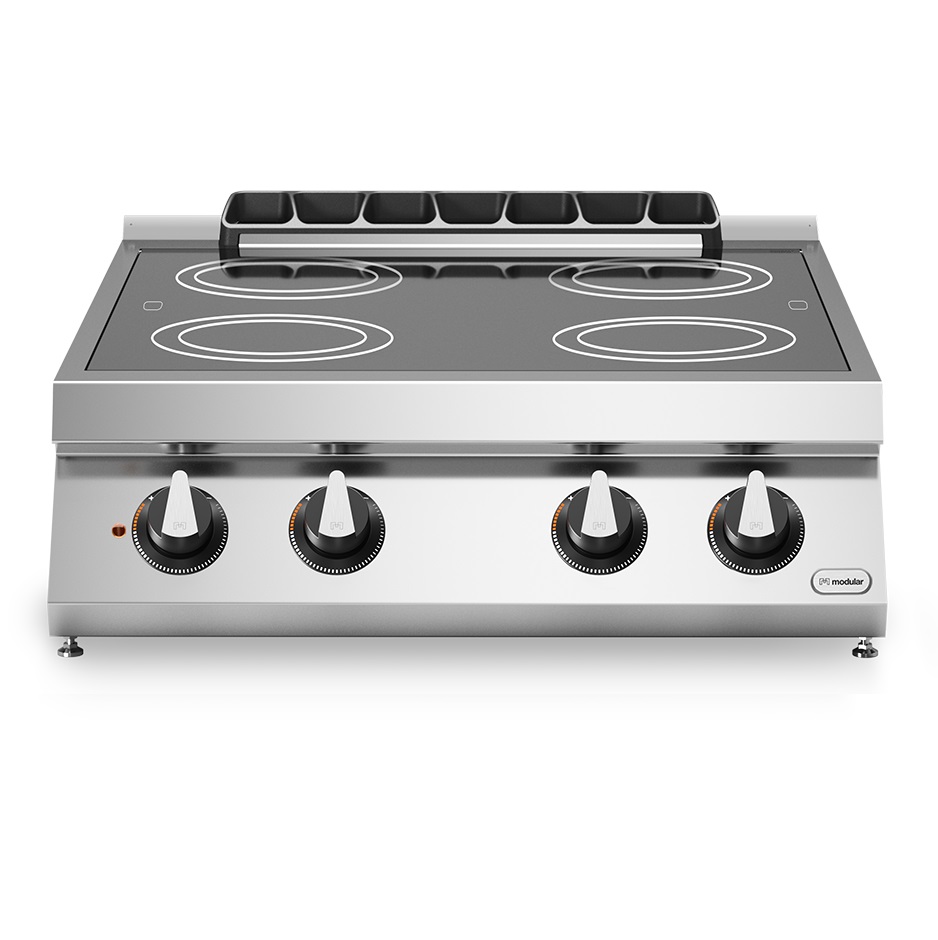 Keramisk koketopp<br> 4 kokesoner<br>Modular 80x73 cm