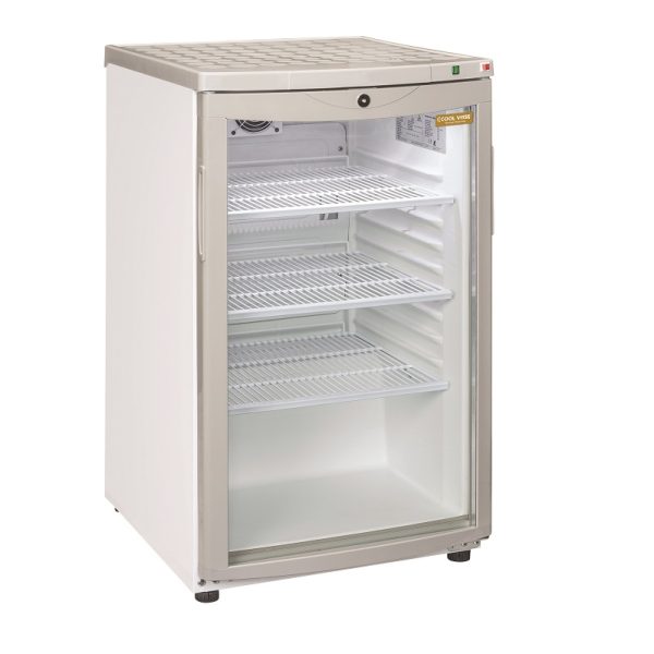 Underbenk kjøleskap 85 l.<br>med glassdør<br>RCF85