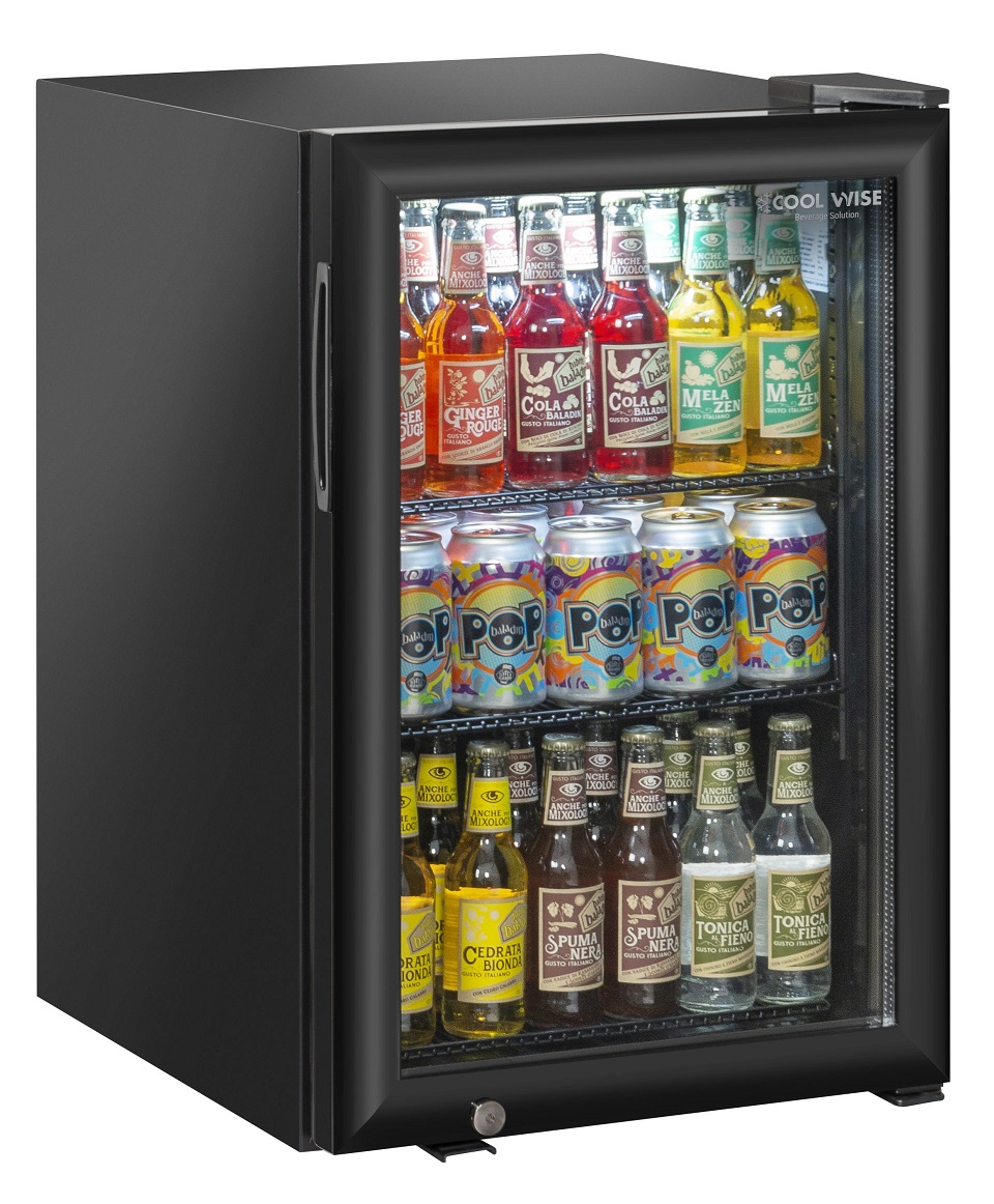 Underbenk kjøleskap 65 l.<br>med glassdør<br>RCF60