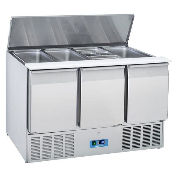 Saladette 3 dører med lokk<br>CR93A