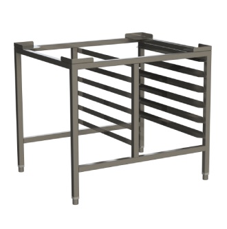 Stativ med rack<br>For kombiovner