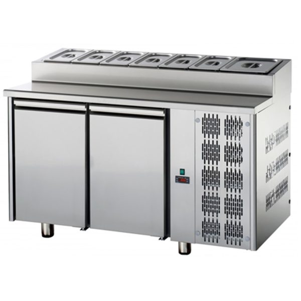 kjølebenk 2 dører<br>med garnityrrenne<br>Tecnodom