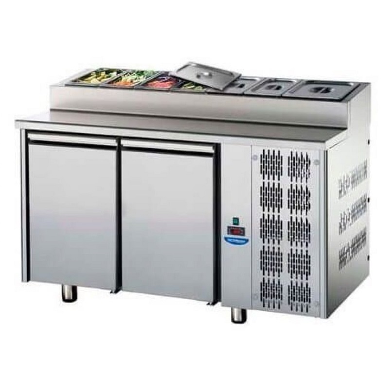 kjølebenk 2 dører<br>med garnityrrenne<br>Tecnodom