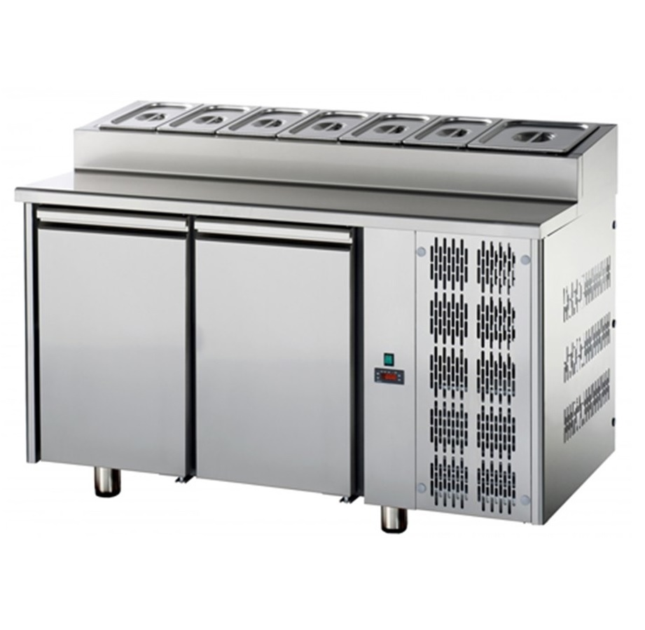 kjølebenk 2 dører<br>med garnityrrenne<br>Tecnodom