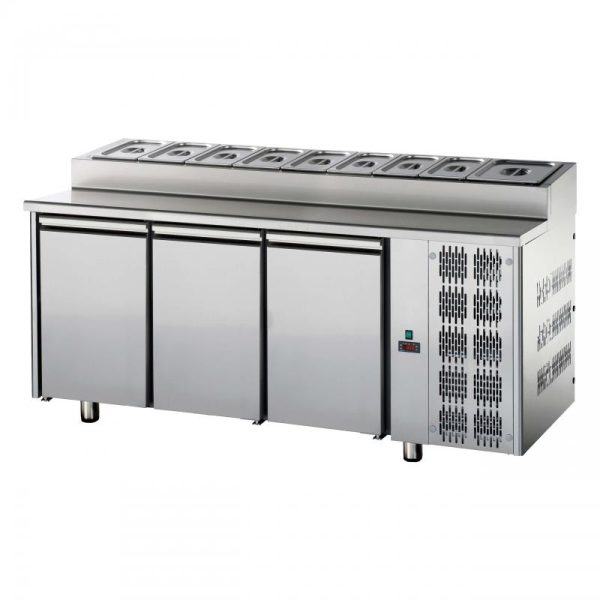 kjølebenk 3 dører<br>med garnityrrenne<br>Tecnodom