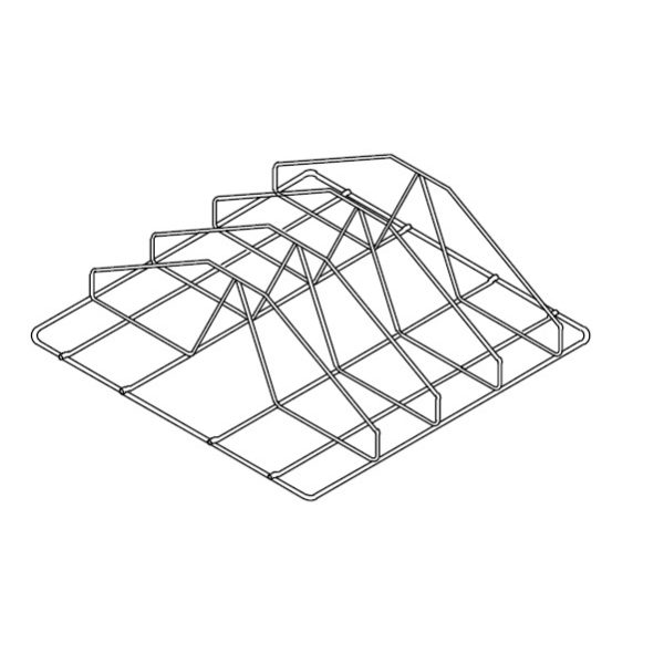 Oppvaskstativ 4 brett<BR>Tilpasset underbenk oppvaskmaskin