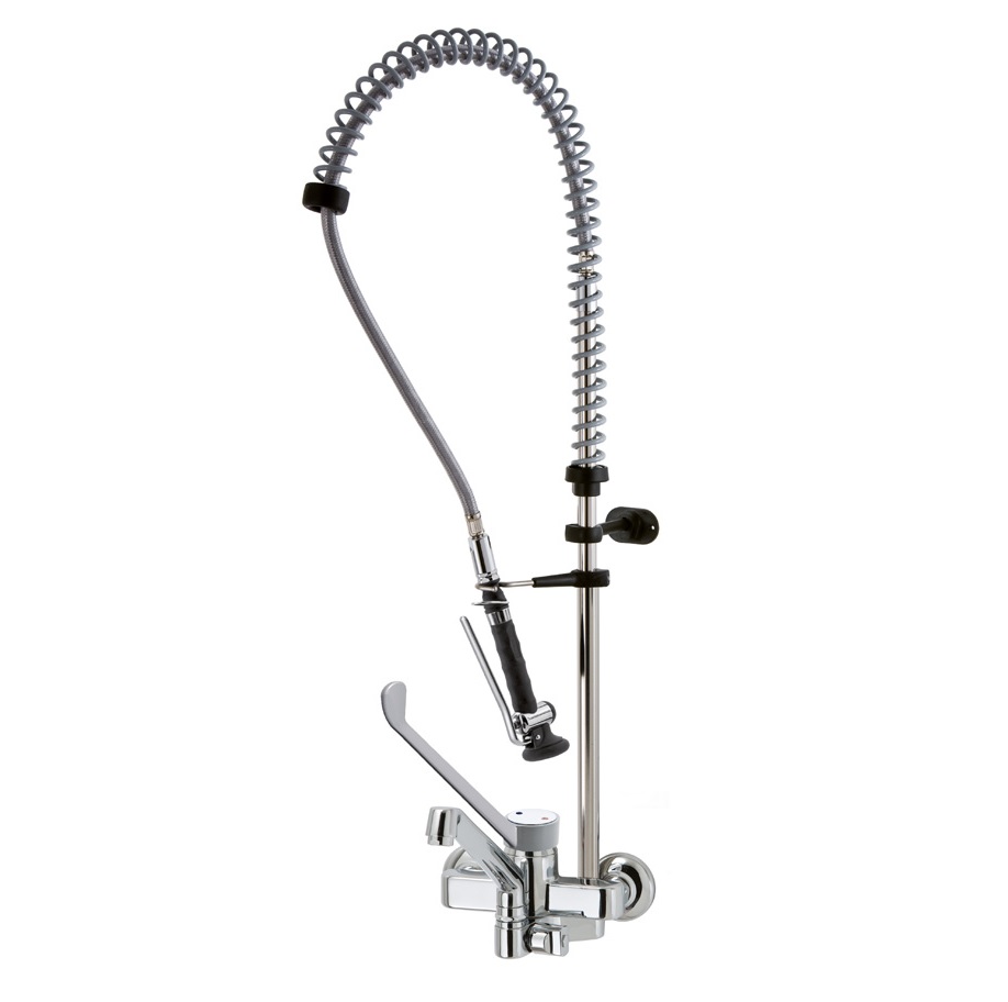 Forspyledusj veggmontering<br>med 2 hull<br>albuestyrt kran<br>2S.4024.19N.72/C45