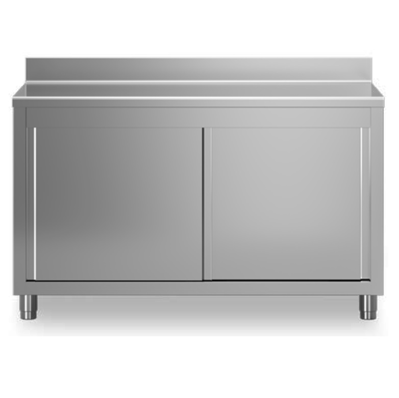 Arbeidsskap med 2 hyller<br>Helt lukket