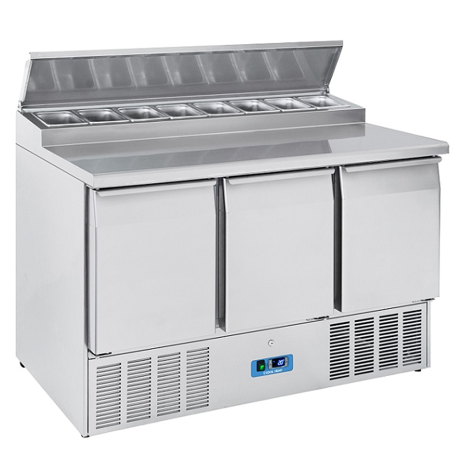 kjølebenk 3 dører CRS93<br>med garnityrrenne