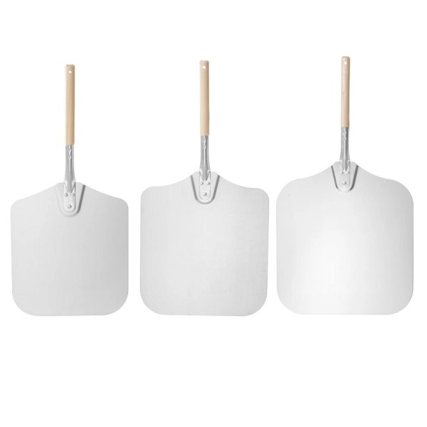 Aluminium Pizzaspade<br>kort skaft