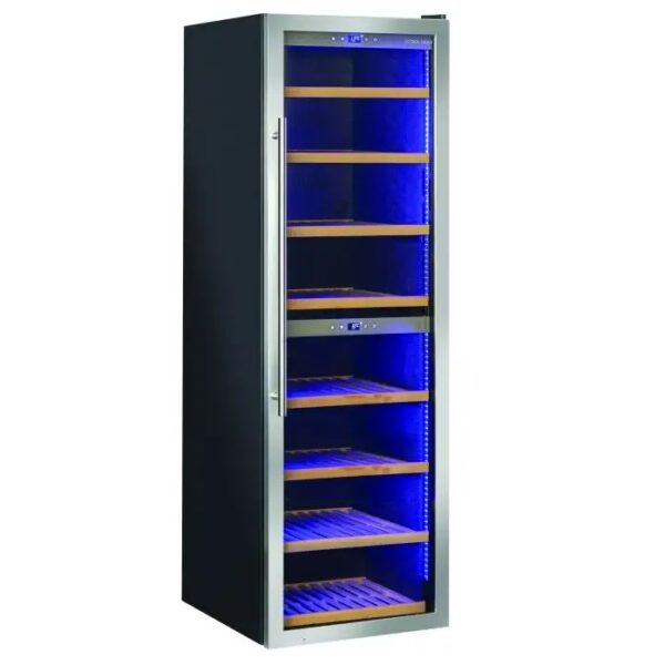 Vinskap 2 kjølesoner<br>Temperatur 5 -12 / 12-20°C<br>CW518DT