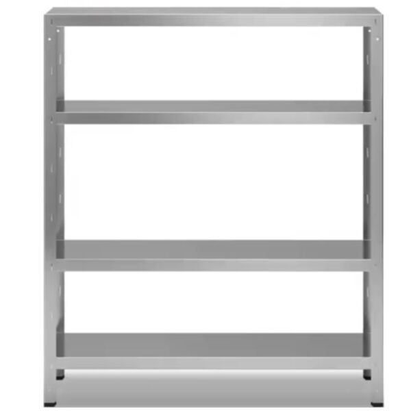 Hyllereol i 4 plan<br>H160 * D40 cm<br>Høy kvalitet rustfritt stål