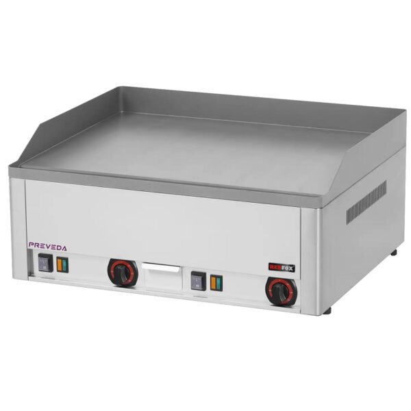 Flatgrill 2 soner<br>Slett stekeflate <br> 66x54 cm